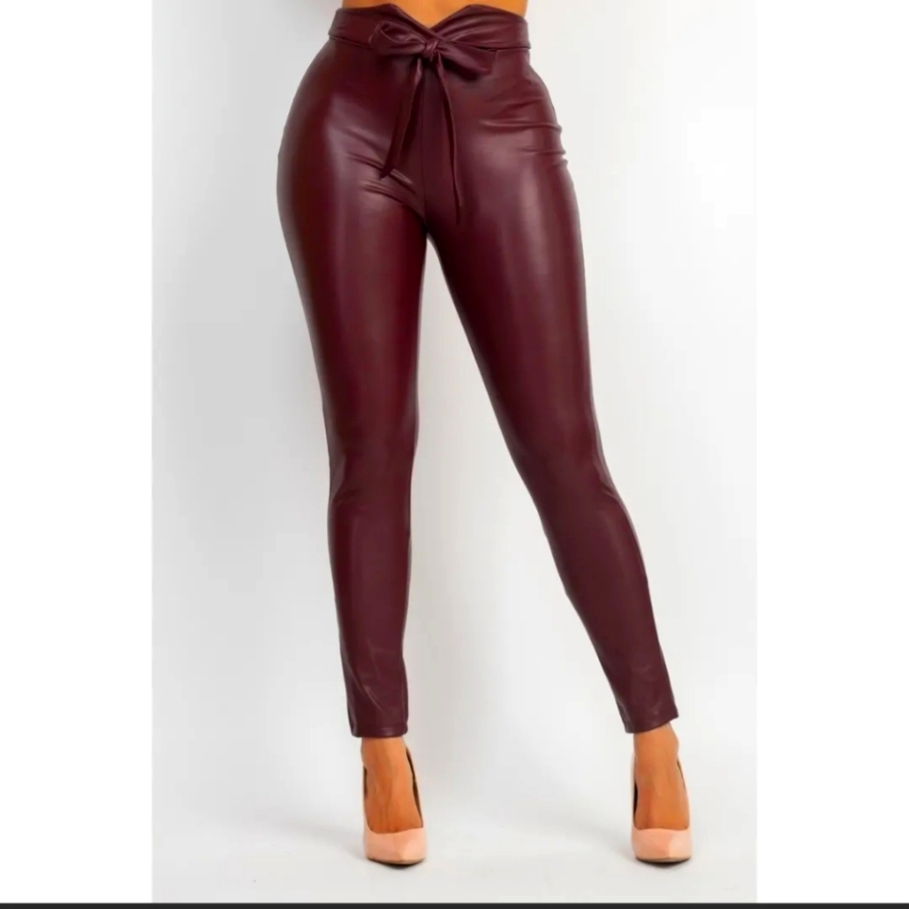 faux leather leggings